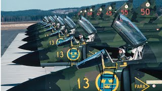 SFSH37 amp JA37 VIGGEN at F13 Wing English Subtitles [upl. by Norling350]