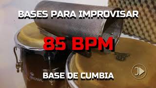 Base de CUMBIA  85 Bpm 🥁  Para ImprovisarPracticar 🔥 [upl. by Eleph]