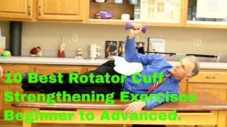 10 Best Rotator Cuff Exercises Beginner to Advanced Strengthening [upl. by Nuahsyd835]