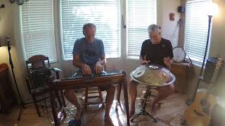 5 octave solid body Array mbira meets Axiom Gm Handpan [upl. by Pacifa]