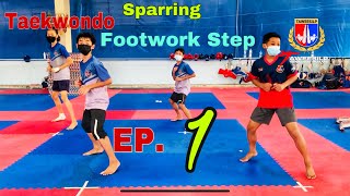 Taekwondo Sparring Footwork Step EP1 [upl. by Stan]