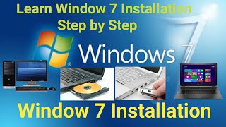 Window 7 installation step by step  How to Install window 7 in LaptopComputer [upl. by Asirem511]