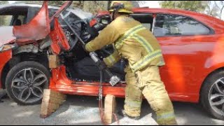 Auto Extrication Dash Roll Displacement  Dash Roll Technique [upl. by Brian]