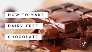 DAIRYFREE Milk Chocolate  Easy Vegan Recipe [upl. by Esenahs]