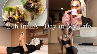 24 Hours in Los Angeles A Day in My Life Night Time Skincare Routine  What I Eat [upl. by Elberta661]