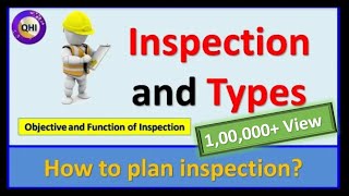 Inspection and Types of Inspection – Learn how to plan inspection [upl. by Dwayne]