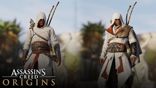 Assassins Creed Origins  How to Unlock Altair and Ezio Outfits ALL LEGACY OUTFITS [upl. by Nelloc]