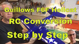 Guillows F6F Hellcat RC Conversion Step by Step [upl. by Ciryl232]