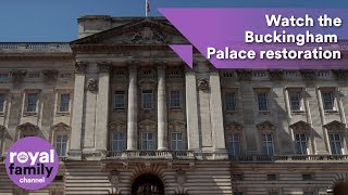 Buckingham Palace restoration work documented in new video [upl. by Nawuq320]