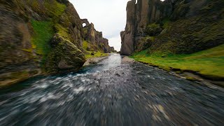 FPV Drone Flight through Beautiful Iceland Canyon [upl. by Ikuy]