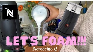 How To Foam Milk With Aeroccino 3 Make Coffee With Foam Tips amp Tricks  Easy Foamed Latte Recipe [upl. by Anaet]