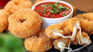 Cheese Onion Rings  How Tasty Channel [upl. by Convery]