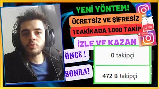 1 DAKİKADA 1000 İNSTAGRAM TAKİPÇİ  ŞİFRESİZ ÜCRETSİZ İNSTAGRAM TAKİPÇİ KASMA [upl. by Pihc]