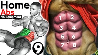 9 Abdos workout Home Excersice  Maniac Muscle [upl. by Oruhtra]