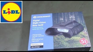 Lidl bresser night vision binoculars unboxing review and demonstration [upl. by Nguyen530]