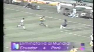 ECUADOR VS PERU  ELIMINATORIAS MUNDIAL FRANCIA 98 24 ABRIL 1996 [upl. by Otanutrof]