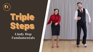 Lindy Hop Fundaments  Michael amp Evita teachTriple Steps [upl. by Aschim]