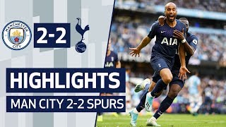 HIGHLIGHTS  MAN CITY 22 SPURS  LUCAS MOURA SCORES 19 SECONDS AFTER COMING ON [upl. by Shaff]