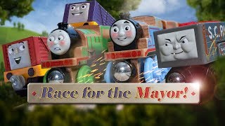 Thomas amp Friends Race for the Mayor  Troublesome Truck Trouble Compilation  Thomas amp Friends [upl. by Finbur]