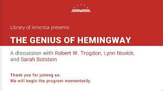 The Genius of Hemingway [upl. by Oruhtra]