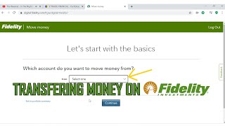 How to transfer money to and from your Fidelity account  2021 [upl. by Vittoria]