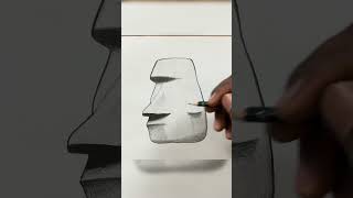 How to draw Moai 🗿 [upl. by Fineberg893]