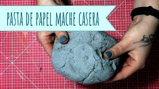 Como hacer papel mache casero  How to make papier mache or paper pulp El Rincón de Noe [upl. by Senhauser]