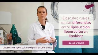 Liposucción lipoláser lipoescultura diferencias [upl. by Derrej246]