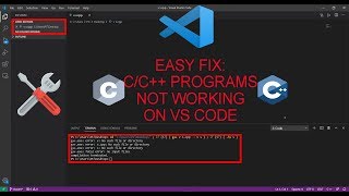 FIX CC PROGRAMS NOT RUNNING PROPERLY ON VS CODE EASY FIX  100 WORKING [upl. by Assirroc734]