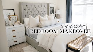 EXTREME Apartment Bedroom Makeover on a Budget renterfriendly ideas [upl. by Renaldo351]