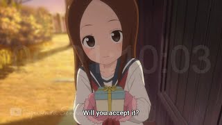 Jealous Takagi  Valentine Day Chocolate  Anime Clip [upl. by Yanel573]