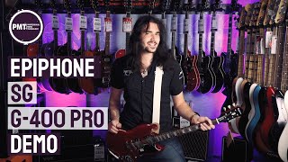 Epiphone SG G400 Pro Demo Review  Big Sound Small price [upl. by Dickenson]