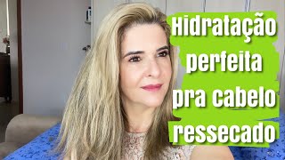 Melhor hidratação pra cabelos ressecados e sem vida [upl. by Ellennad]