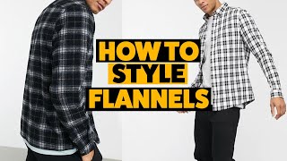 How To Style Flannels For Men  5 Flannel Outfits For Men [upl. by Beisel]