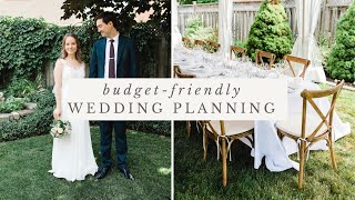 MINIMAL  BudgetFriendly Wedding Planning  How Much Our Backyard Wedding Cost [upl. by Wileen]