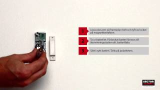 Batteribyte Magnetkontakt Visonic [upl. by Esya670]