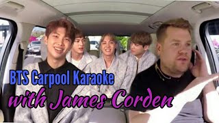 BTS Carpool Karaoke with James Corden 2017 [upl. by Raual]