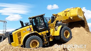 Operating CAT 972M Wheel Loader at CONEXPO 2020 [upl. by Eedissac]