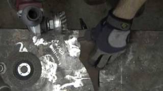 Angle Grinder How To Remove Rust And Old Paint From Metal [upl. by Aruat]