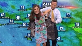 Oops Anchor Saves Meteorologist From Green Screen Mishap [upl. by Milon234]