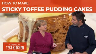 How to Make Individual Sticky Toffee Pudding Cakes [upl. by Leanatan]