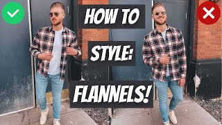 How to Style a Flannel Shirt Mens Fashion Help [upl. by Minta]