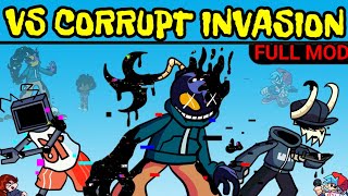 Friday Night Funkin New VS Pibby Corruption Invasion Full Week  Pibby x FNF Mod [upl. by Einahpets760]