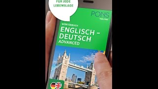 PONS Translator App Advanced English Deutsch [upl. by Nor]