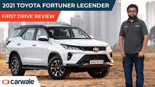 2021 Toyota Fortuner Legender Video Review  Design Features and Drive Experience  CarWale [upl. by Jerrine201]