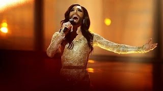 Conchita Wurst Eurovision Song Contest Winner 2014 Final Performance Austria LIVE [upl. by Anirahs]