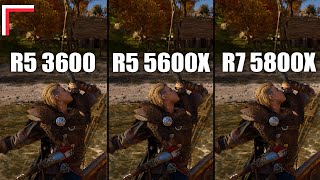 AMD Ryzen 5 3600 vs AMD Ryzen 5 5600X vs AMD Ryzen 7 5800X — Test in 10 Games 1080p 1440p 4K [upl. by Eillen]