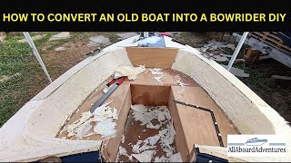 Boat conversion into Bowrider [upl. by Haidej]