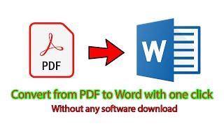 Pdf to word converter Pdf editor [upl. by Otrevlig]