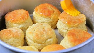 HOW TO MAKE FLUFFY BISCUITS  biscuit mixing method [upl. by Joby236]